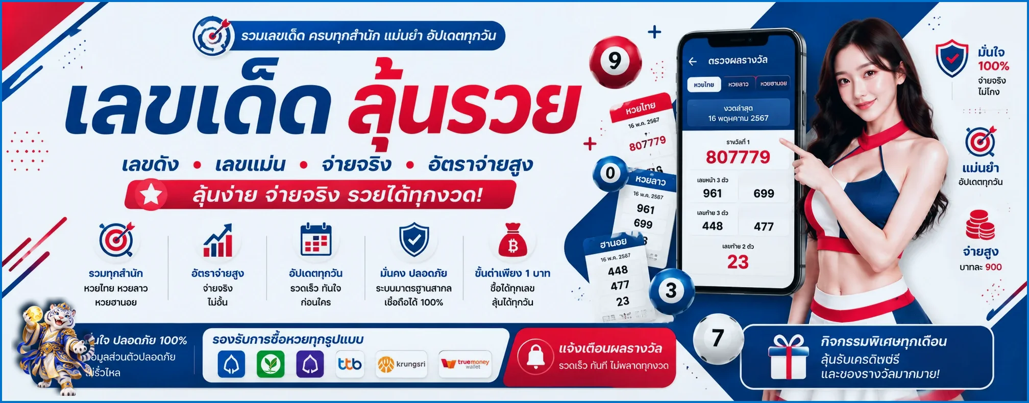 ภาพผลหวย LOTTO77 และตัวเลขรางวัลล่าสุด
